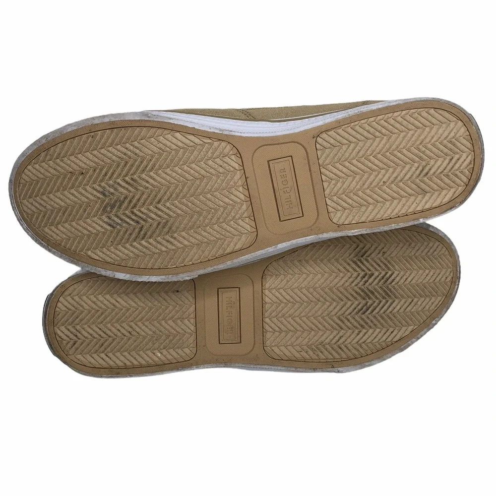 Tommy Hilfiger‎ TmRoberto Mens Shoes Deck Beige Lace Up Size 9 EUC